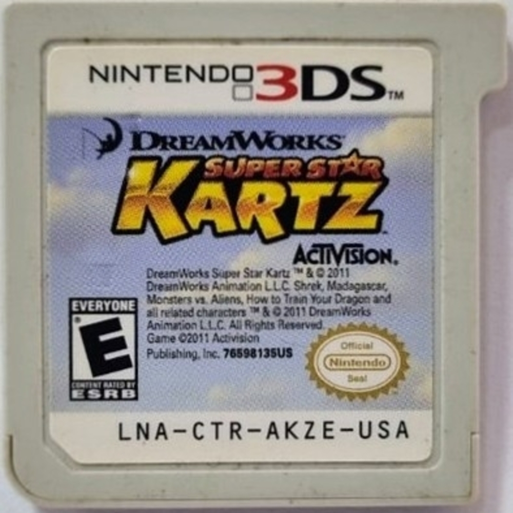 Nintendo 3DS DreamWorks Super Star Kartz Game - Gray